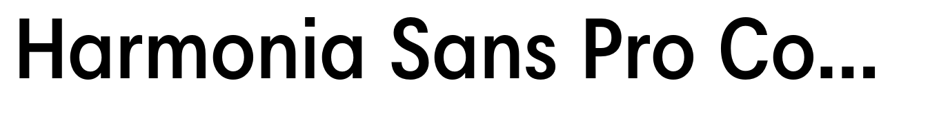 Harmonia Sans Pro Condensed Semi Bold